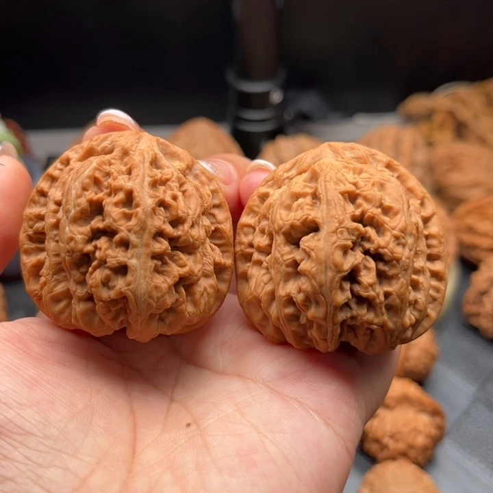 文玩核桃把件45高装大粗筋