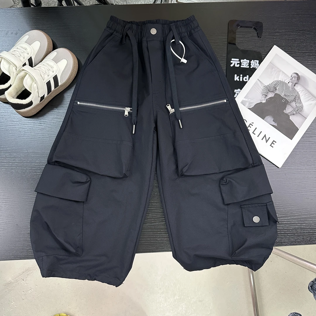 【高奢重工】童装男童2025秋装裤子时髦酷帅儿童休闲裤