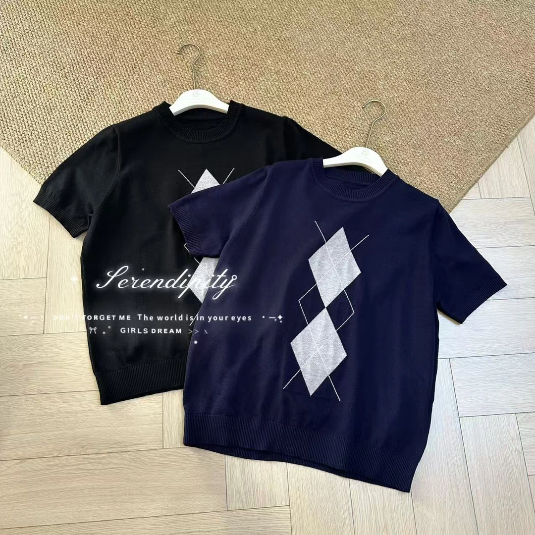 【WJ】秋款  丽 7008 两色针织上衣（2-6）