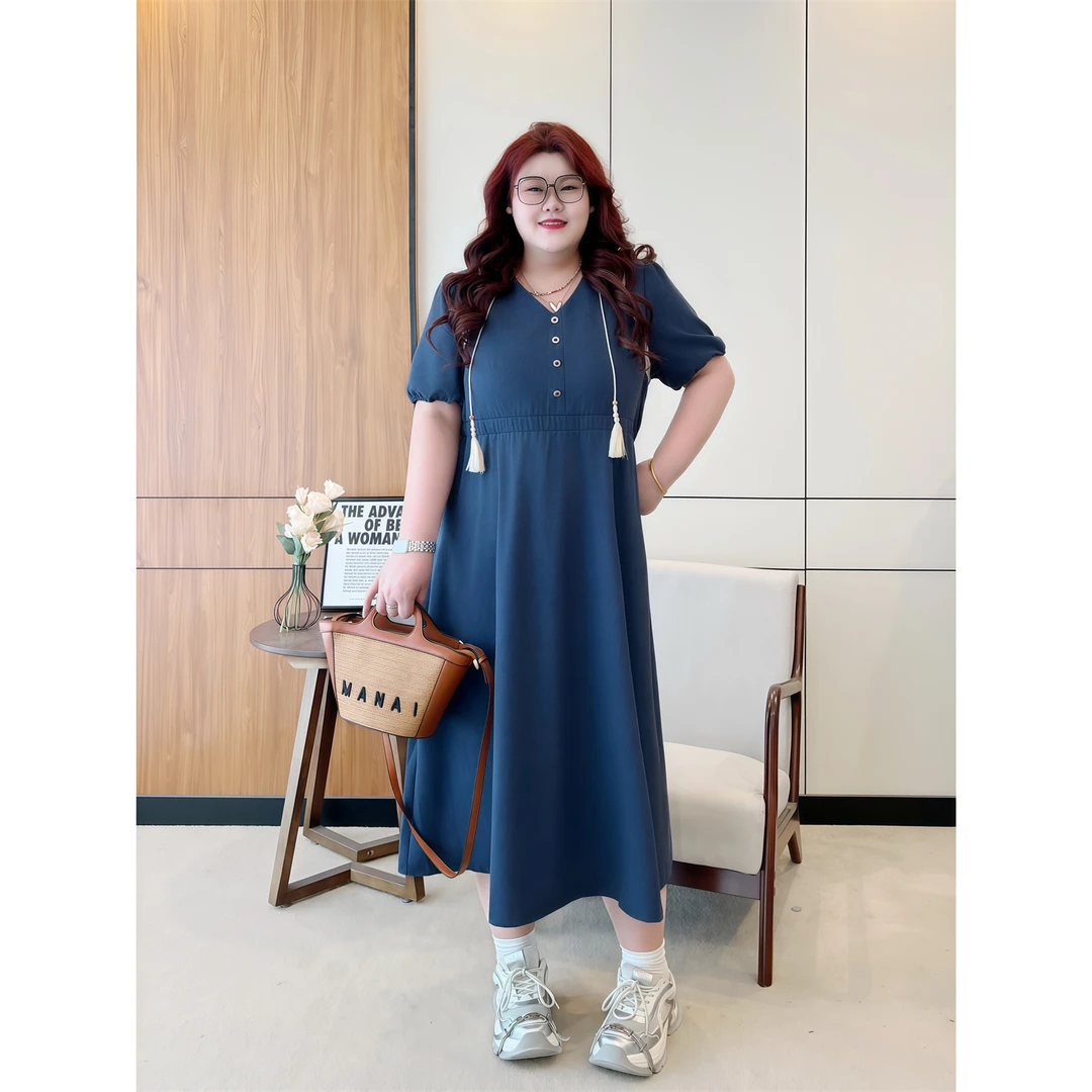 断码捡漏~月光宝盒 / 法式度假风修身显瘦连衣裙18225花契大码胖m