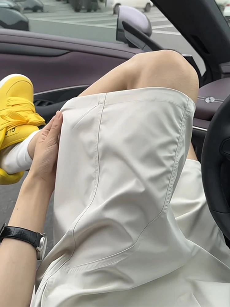 冰丝速干运动短裤男2025新款夏季外穿篮球裤子宽松休闲大码五分裤