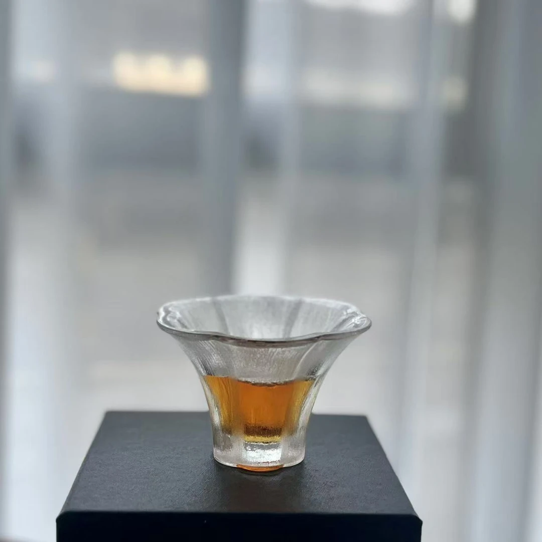 物问水晶花口杯50cc主人杯客杯品茗杯