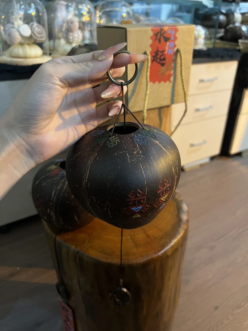 海南三亚旅游特色纪念品原创手作椰壳风铃伴手礼礼物送人