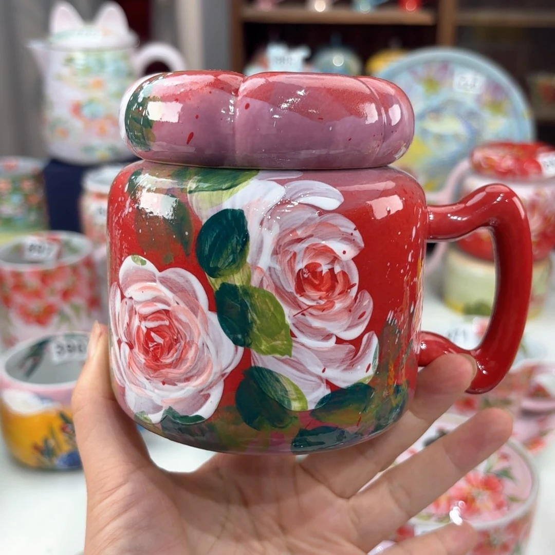景德镇手绘高温釉下彩陶瓷茶具