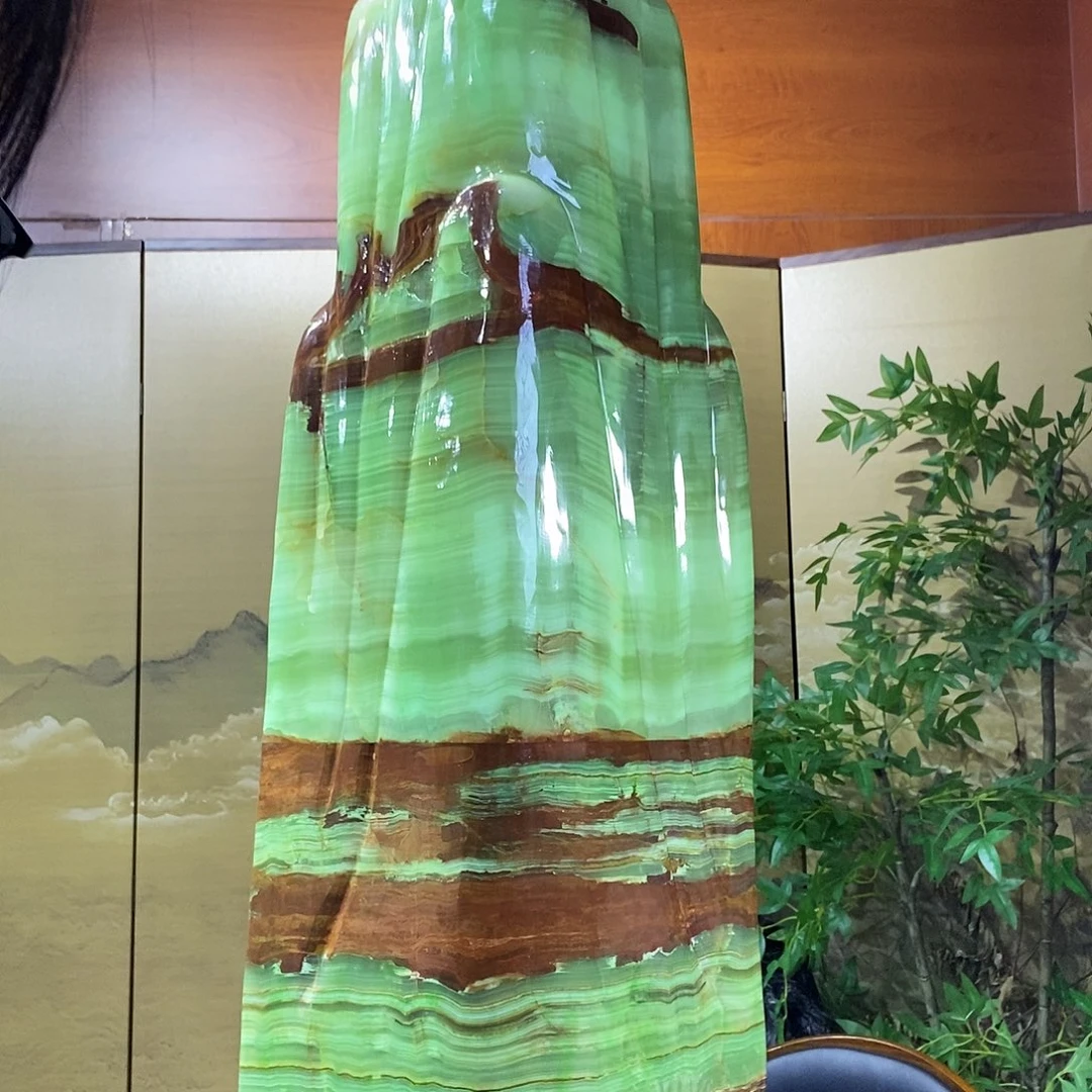 石材山水画作品摆件