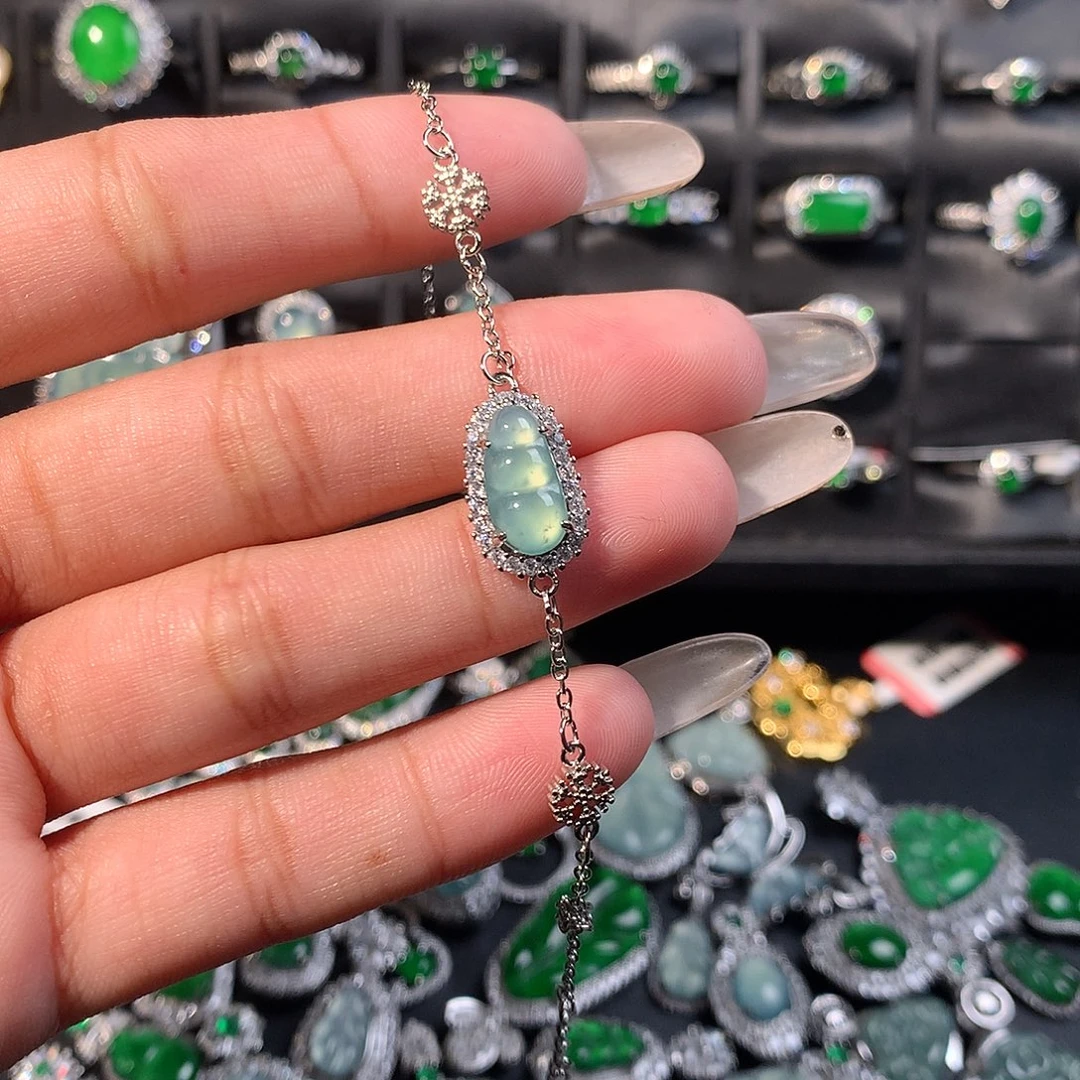 翡翠未镶嵌手链手链