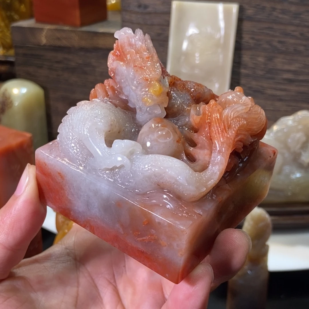 寿山石印石老挝水洞