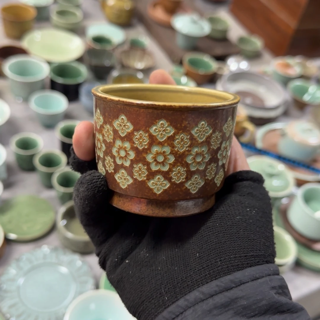 小金茶具青瓷茶器