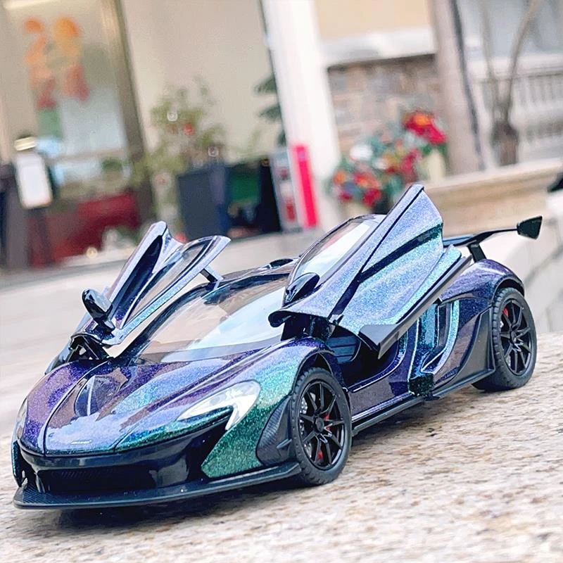 德国1:24迈凯伦P1超跑车模型彷真儿童合金玩具车男孩赛车收藏摆件