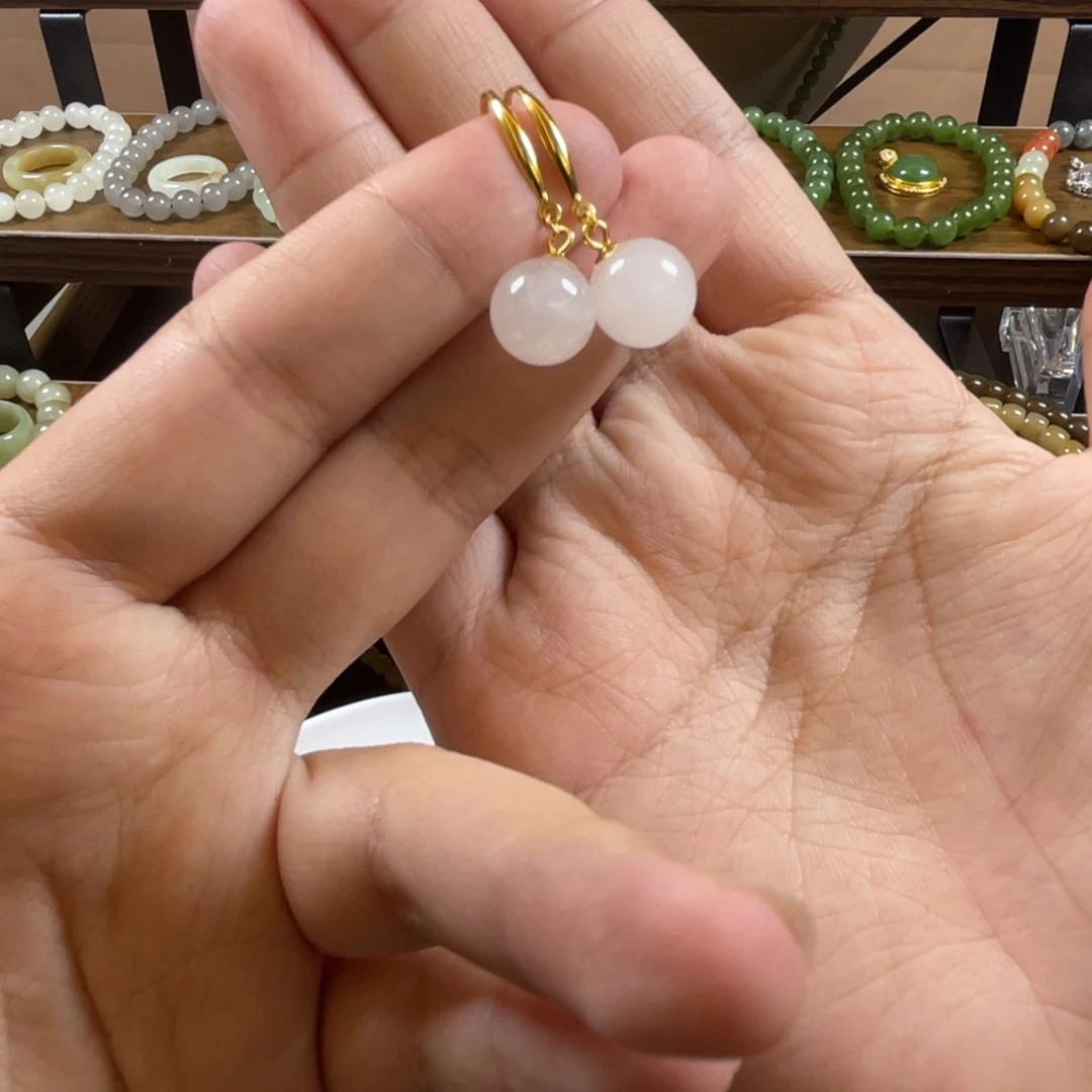 手串银S925镀金镶嵌和田玉