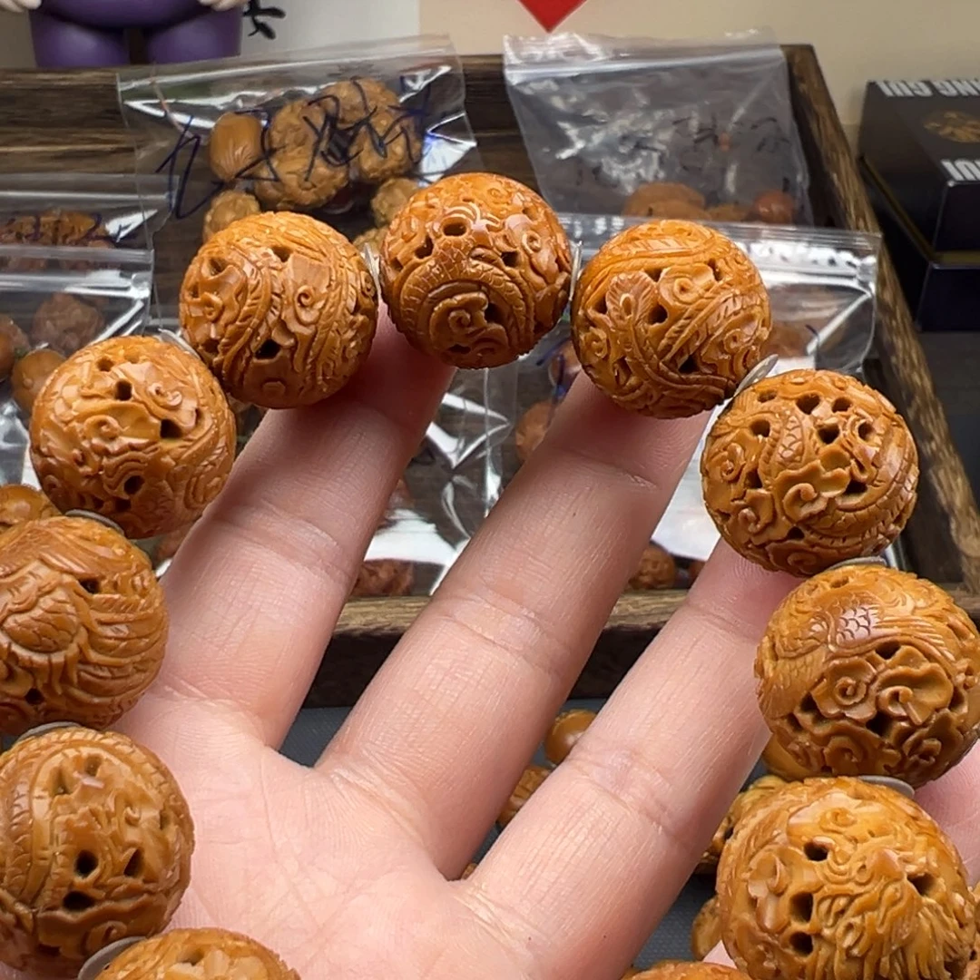 爱***影橄榄核手串/手链龙凤