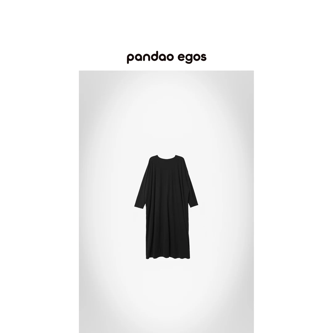 【PANDAO EGOS】极简廓形落肩连衣裙