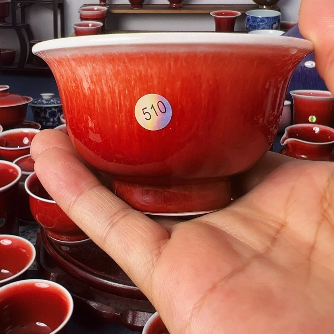 用****4景德镇陶瓷原矿郎红茶具微瑕