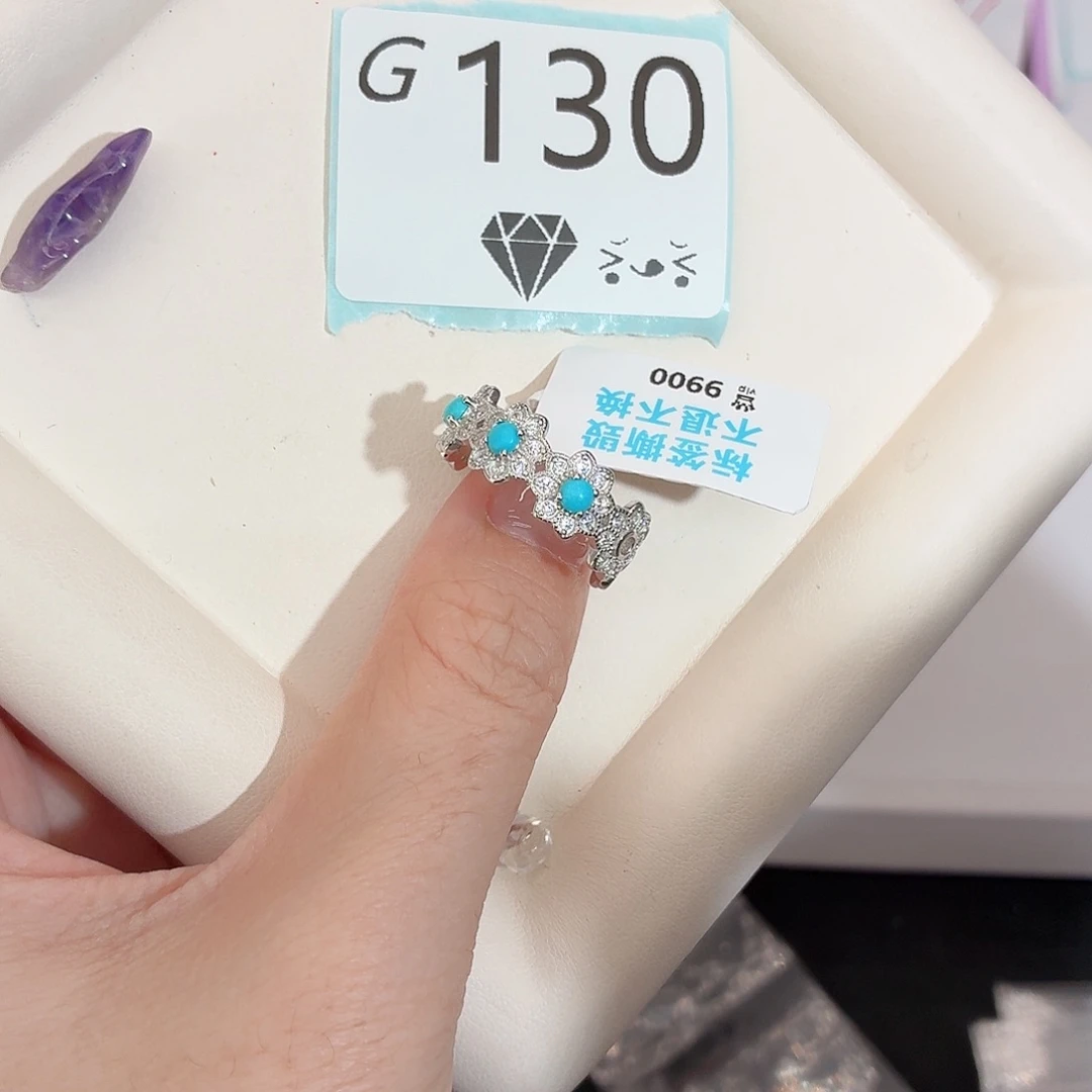 水晶珠宝半成品银S925镶嵌