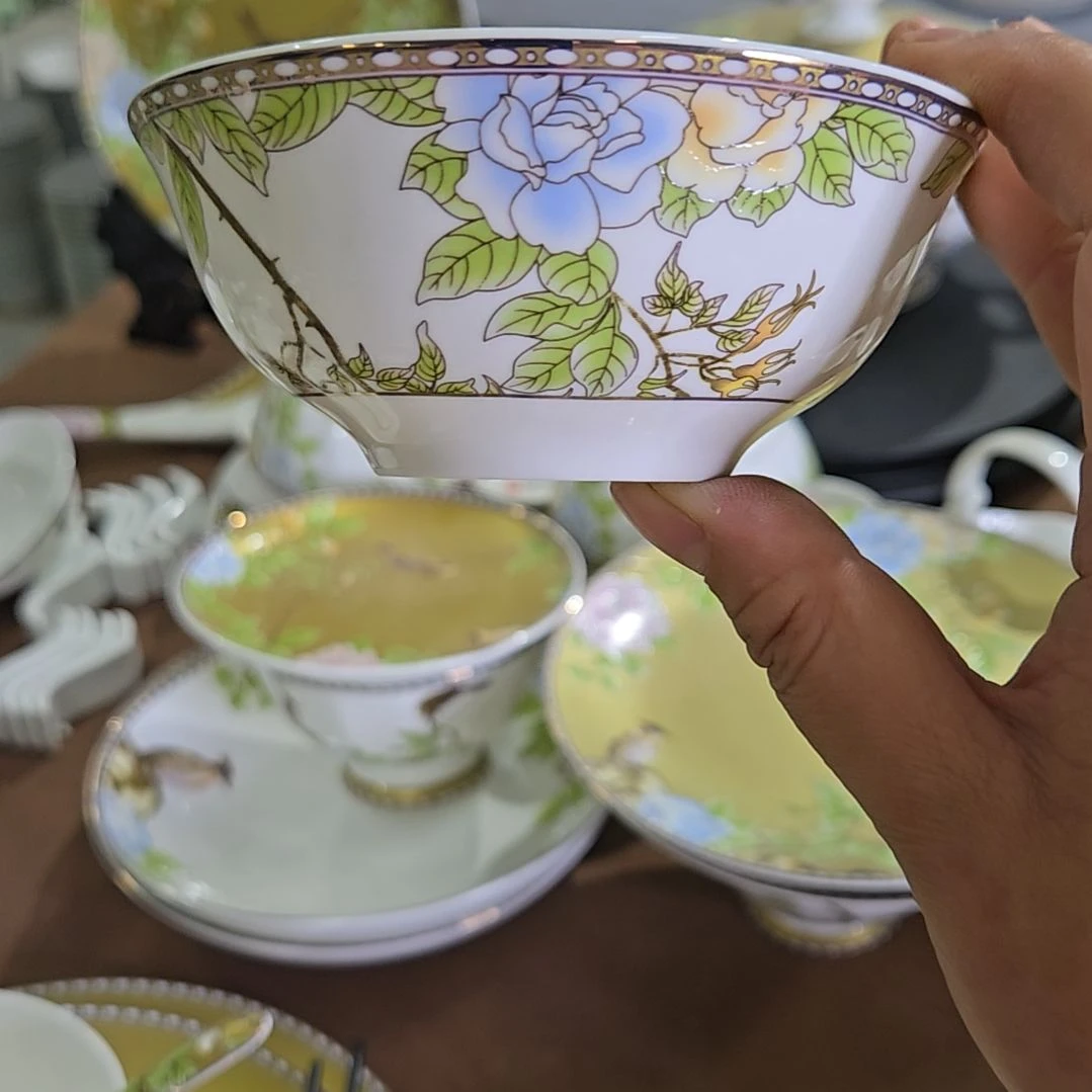 碗微瑕琴瑟4寸6个小汤碗666666