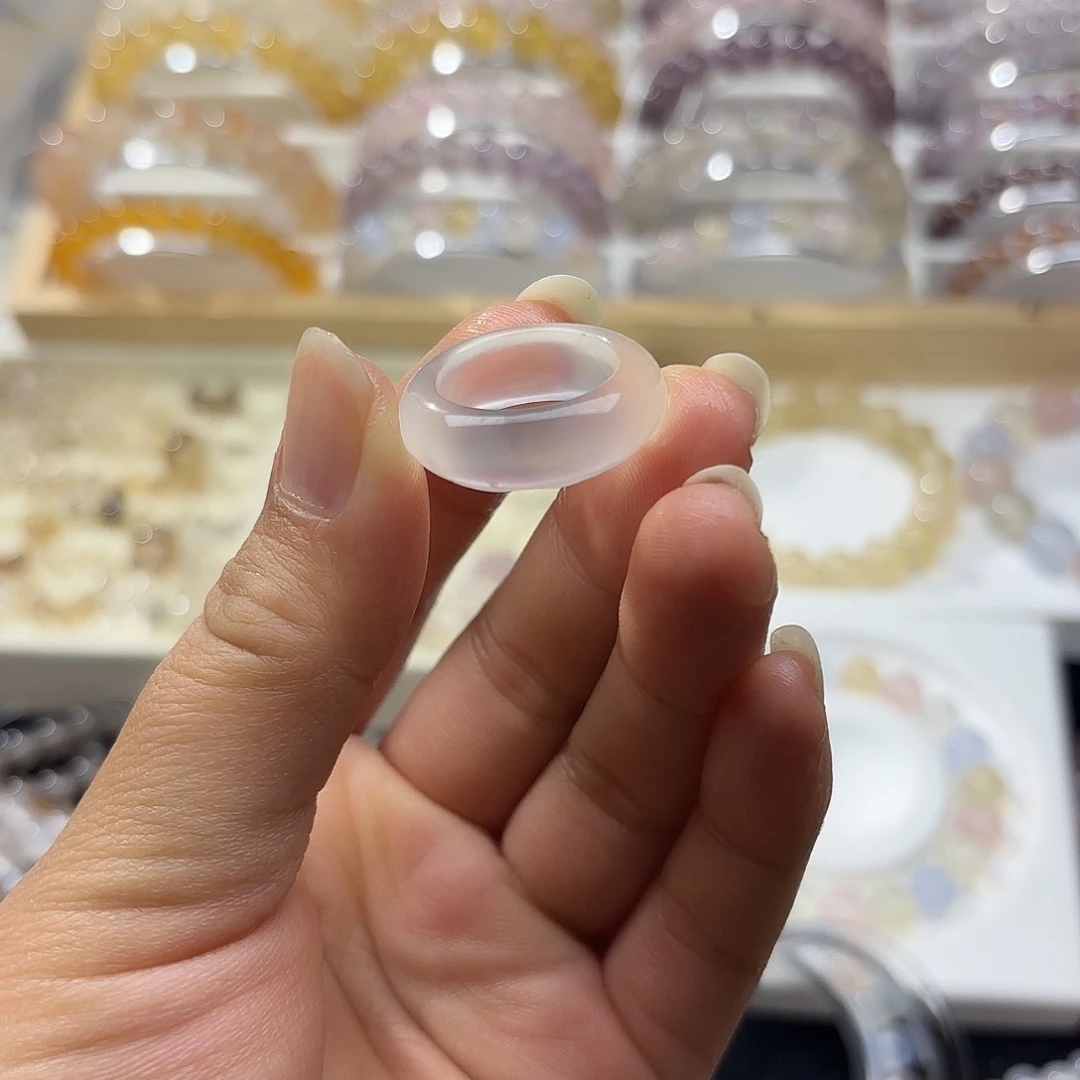 拍***杏玛瑙/玉髓未镶嵌手链戒圈