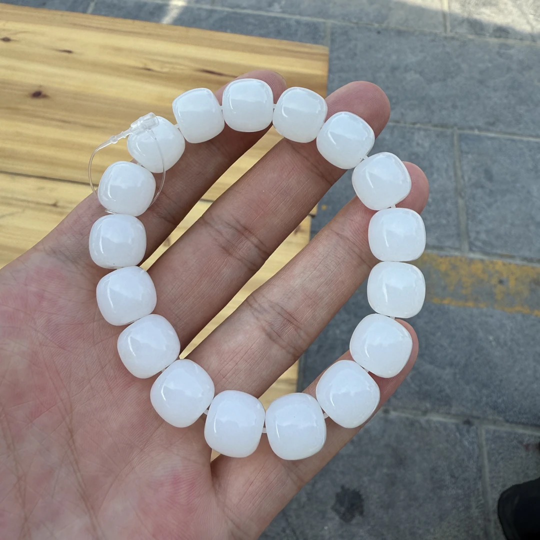 和田玉羊脂白玉手串
