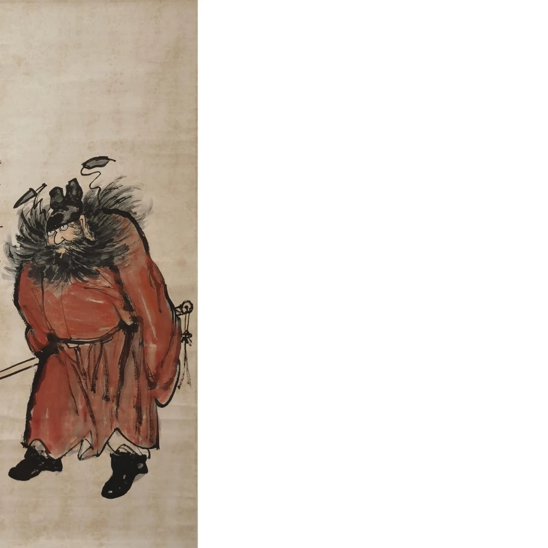 【辽拍】V240119-1-28《人物》（4.7平尺) 纸本立轴 ws1222