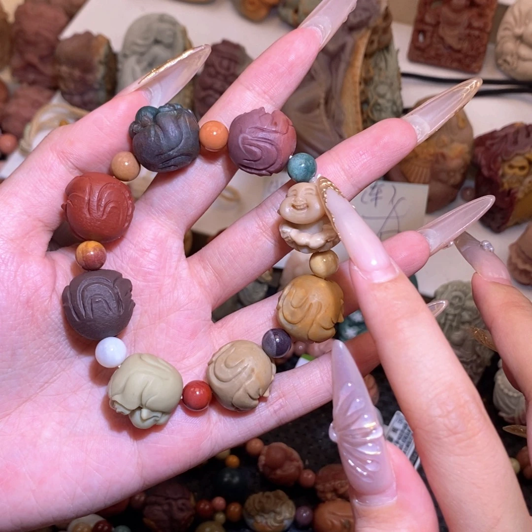 石英质玉（阿拉善玉）手串未镶嵌