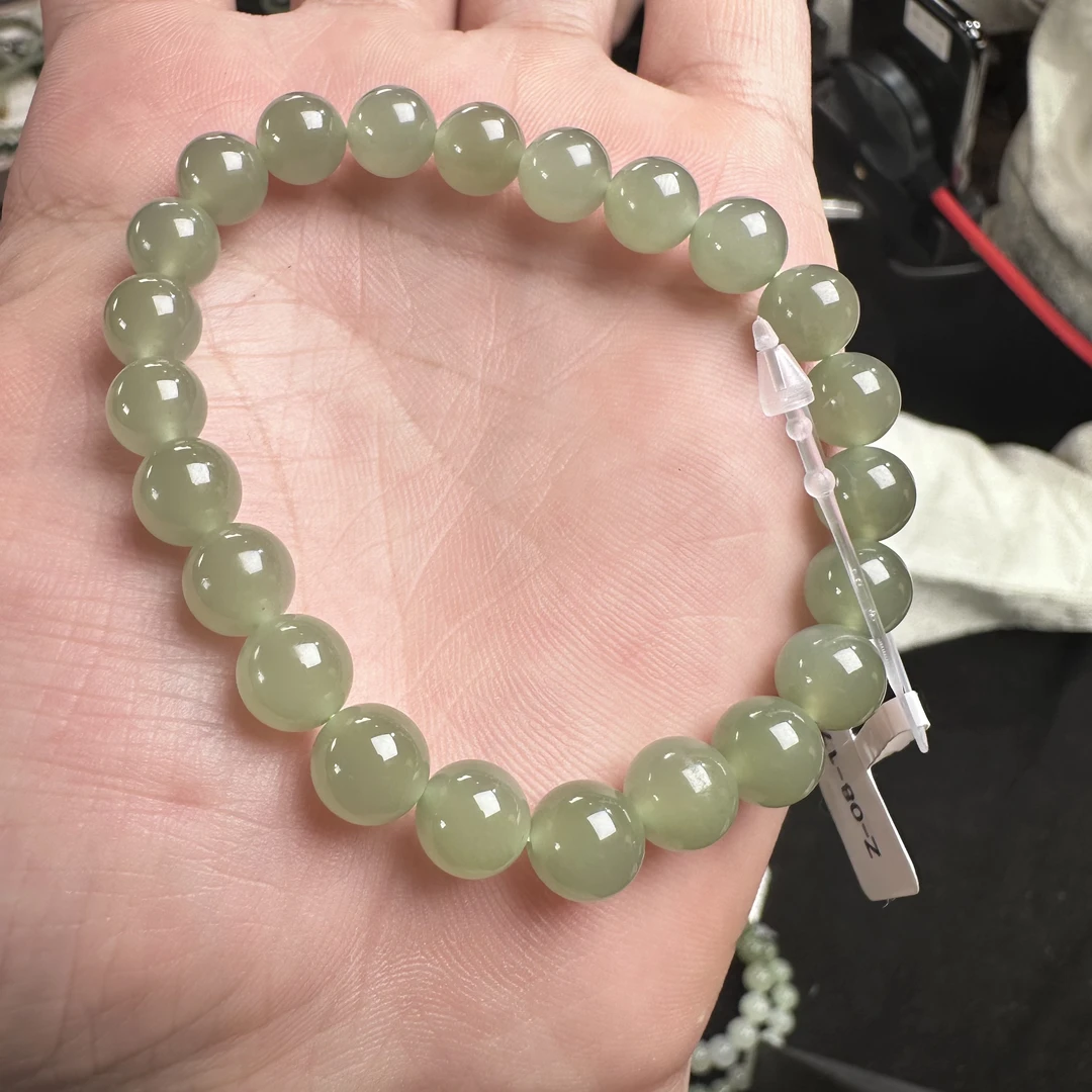 天然正品和田玉H08湖水玉手串多色多样性发一