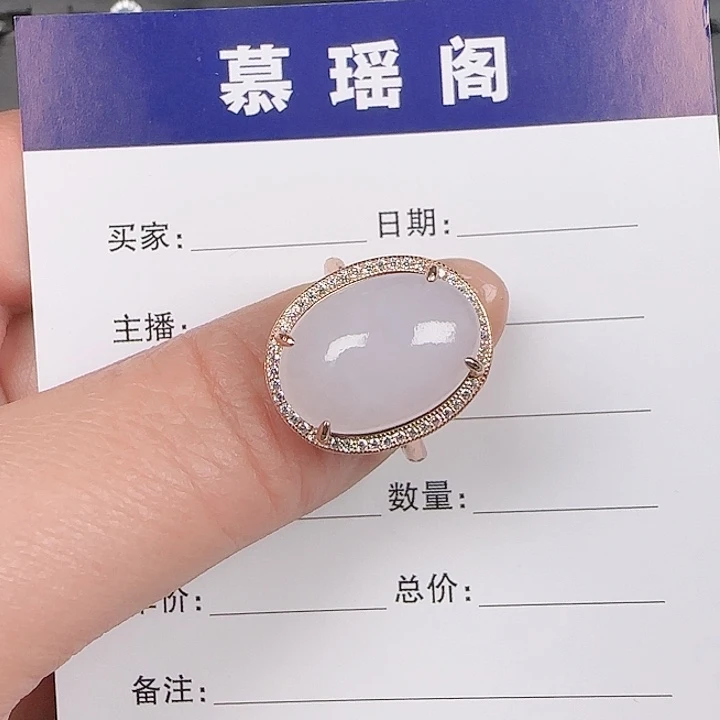 翡翠戒指银S925镶嵌缅甸a翡翠戒指s925银镶