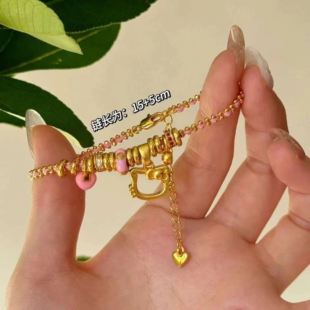 铜合金合成锆石手链 BIBI【KT盘缠】手链SL036