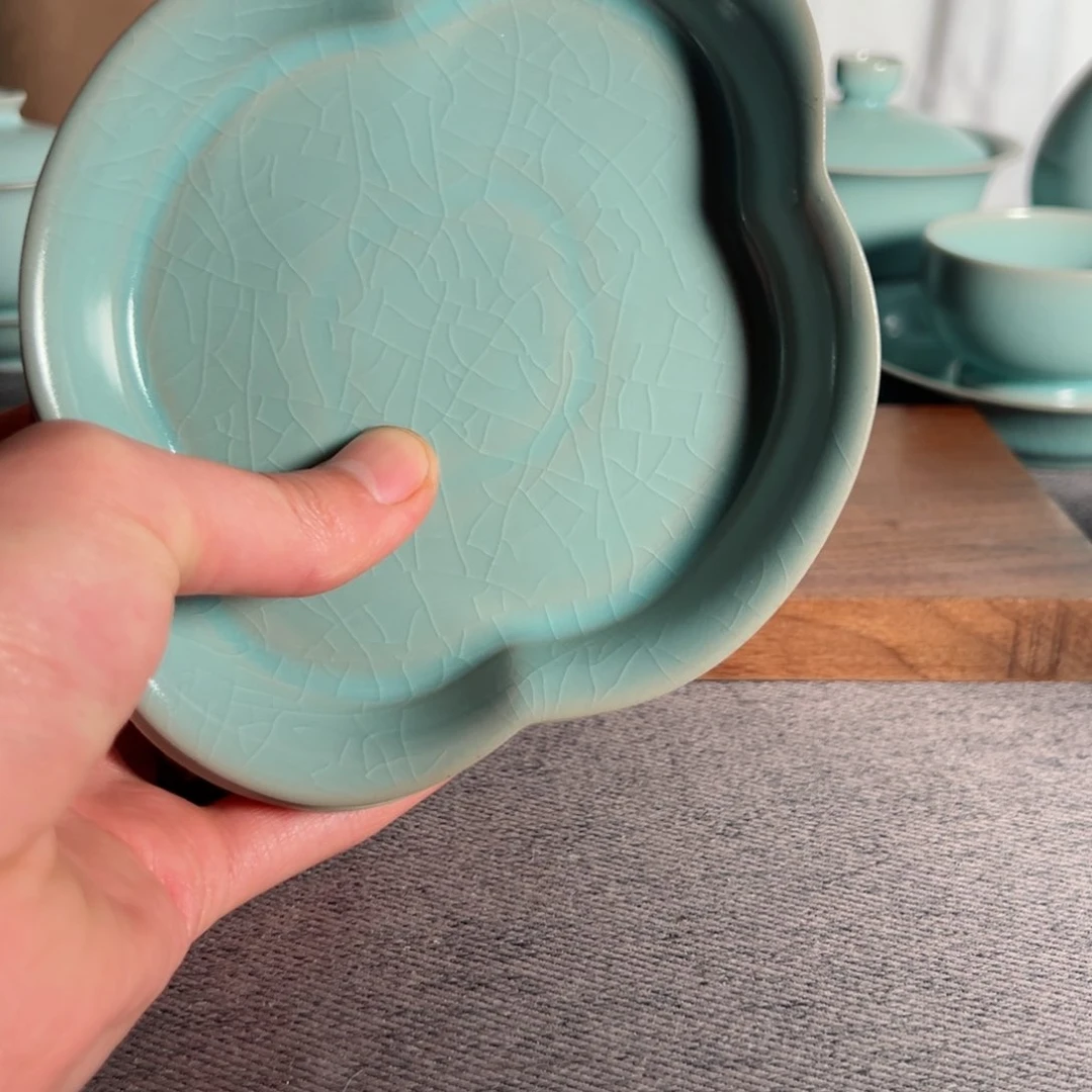 杯清凉寺仿古釉如意洗