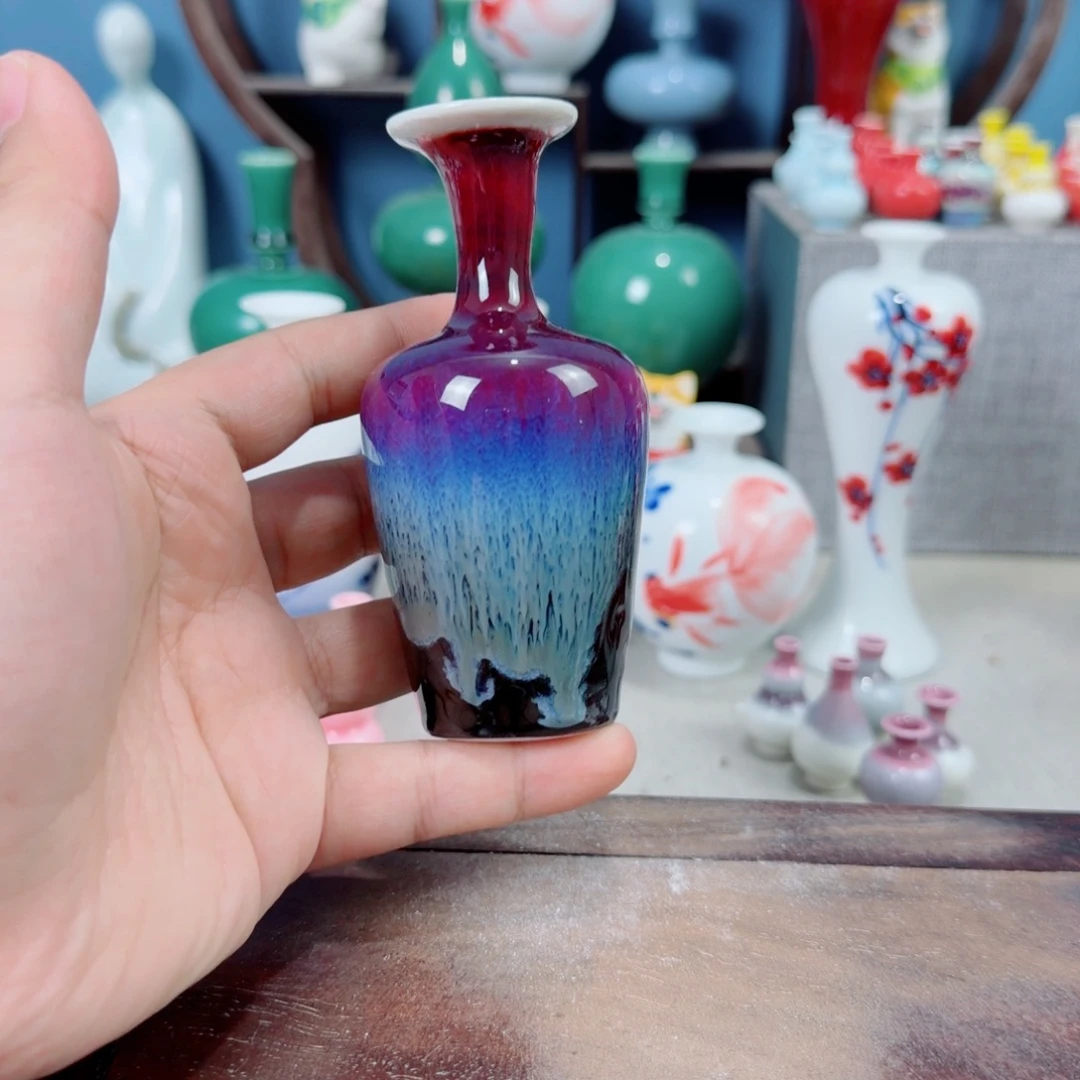 陶瓷手工小花器摆件