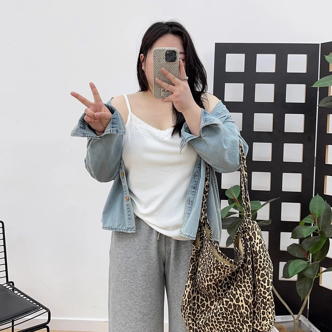 大码纯欲蕾丝蝴蝶结内搭吊带背心女夏季美背打底衫无袖修身小上衣