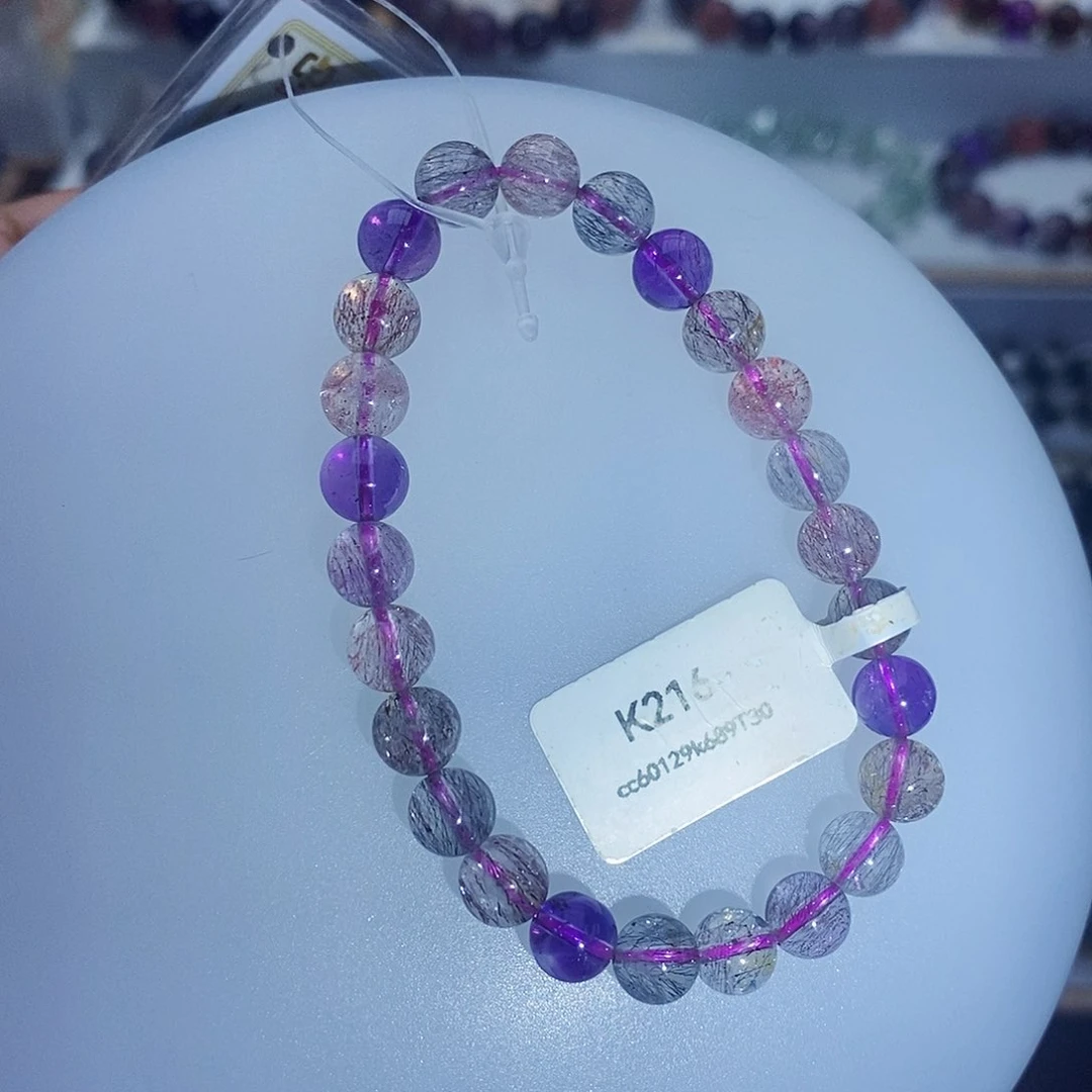 未镶嵌手链水晶7.3仙女超七满发K216