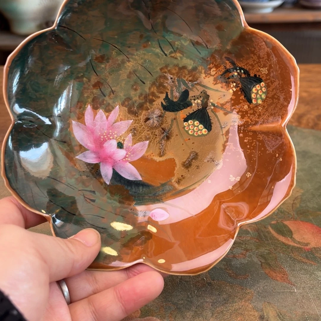 杯柴烧手工手绘陶瓷