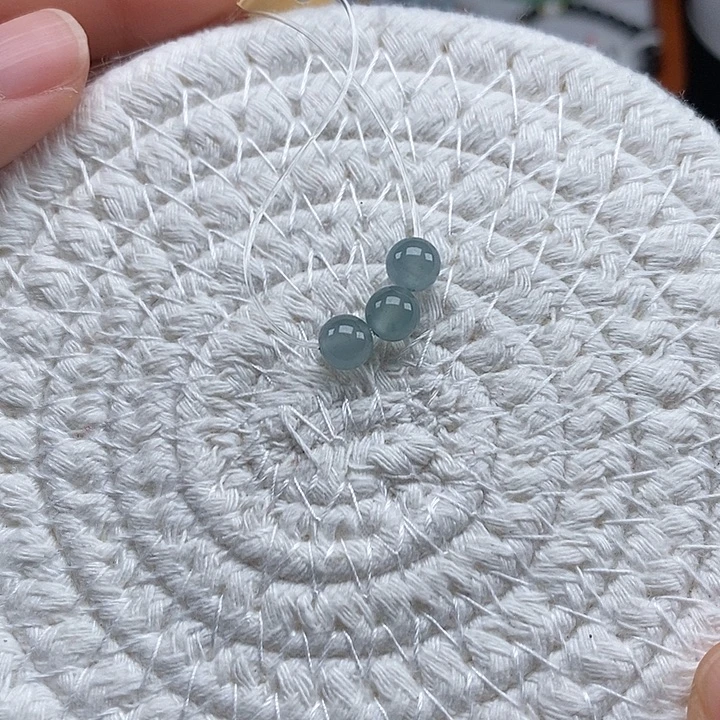 翡翠未镶嵌手串卡6.2mm 无鉴赏11