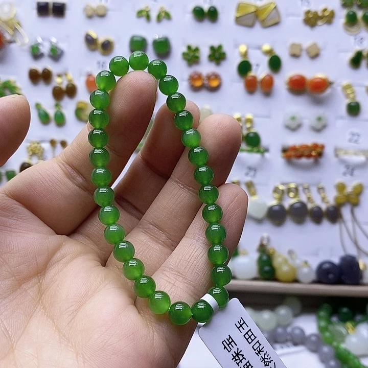 和田玉（碧玉）未镶嵌手链