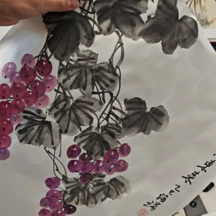 国画贾海瑞老师现场定制
