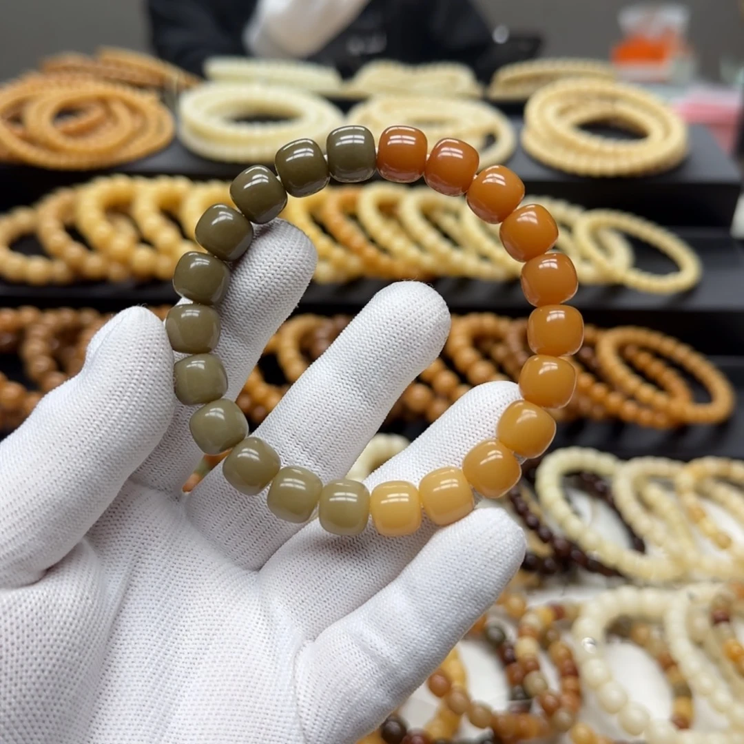 菩提根/象牙果手串10×11 5年 双渐变 鬼工
