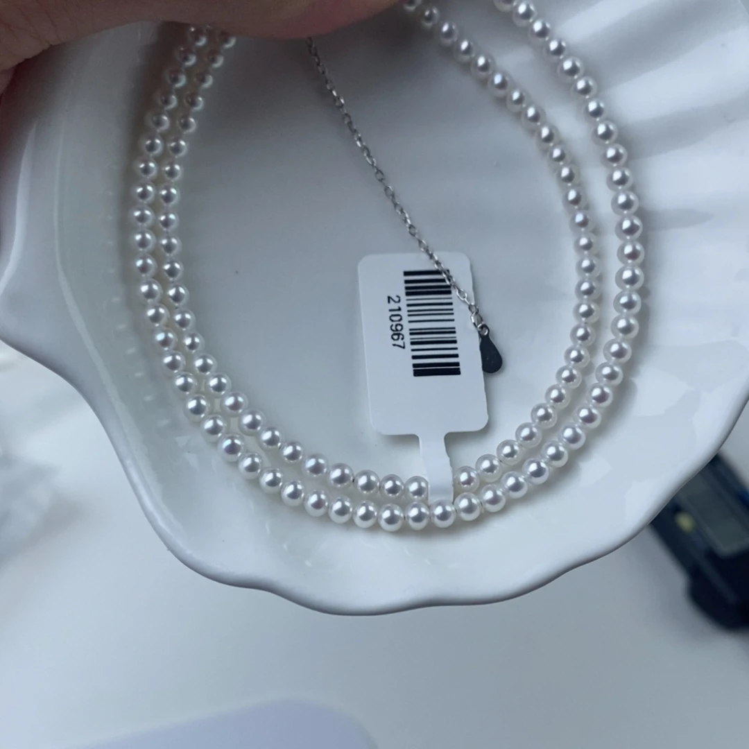 项链银S925镶嵌淡水珍珠210967