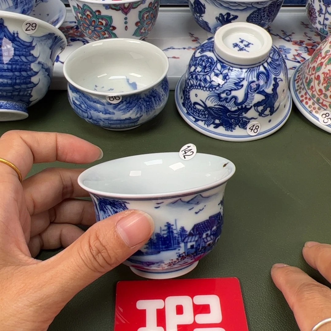 陶瓷景德镇纯手工纯手绘茶具木木142