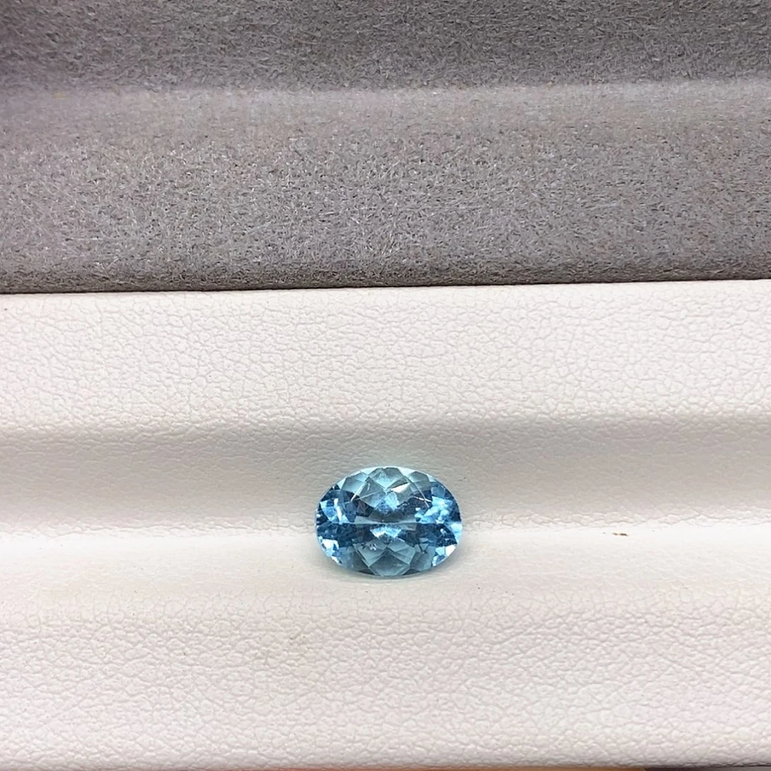裸石海蓝宝石1.73克拉天然圣玛利亚海蓝宝
