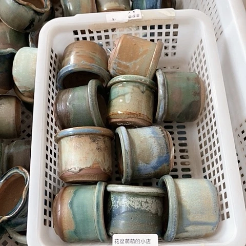 紫砂花盆059微瑕品口径5厘米左右