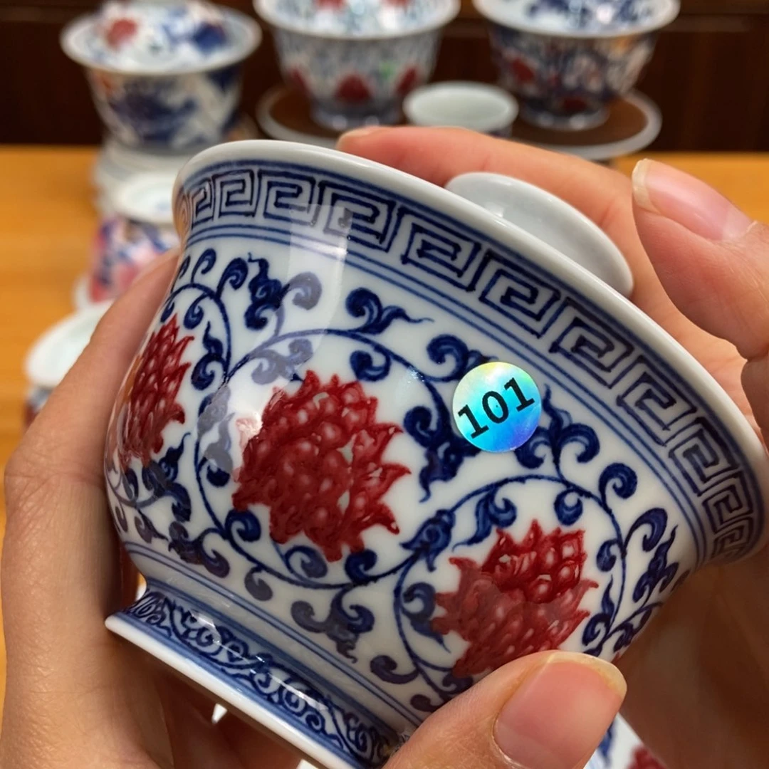 手绘现代茶具非古董喝****象