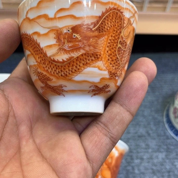 纯手绘精品盖碗杯