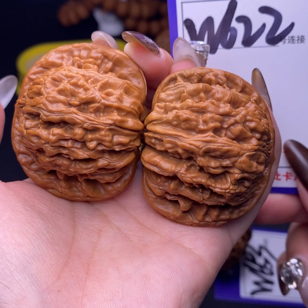 吊坠文玩核桃W622链接 四座楼48尺