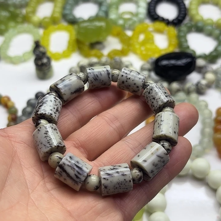 蛇纹石玉未镶嵌岫玉手串