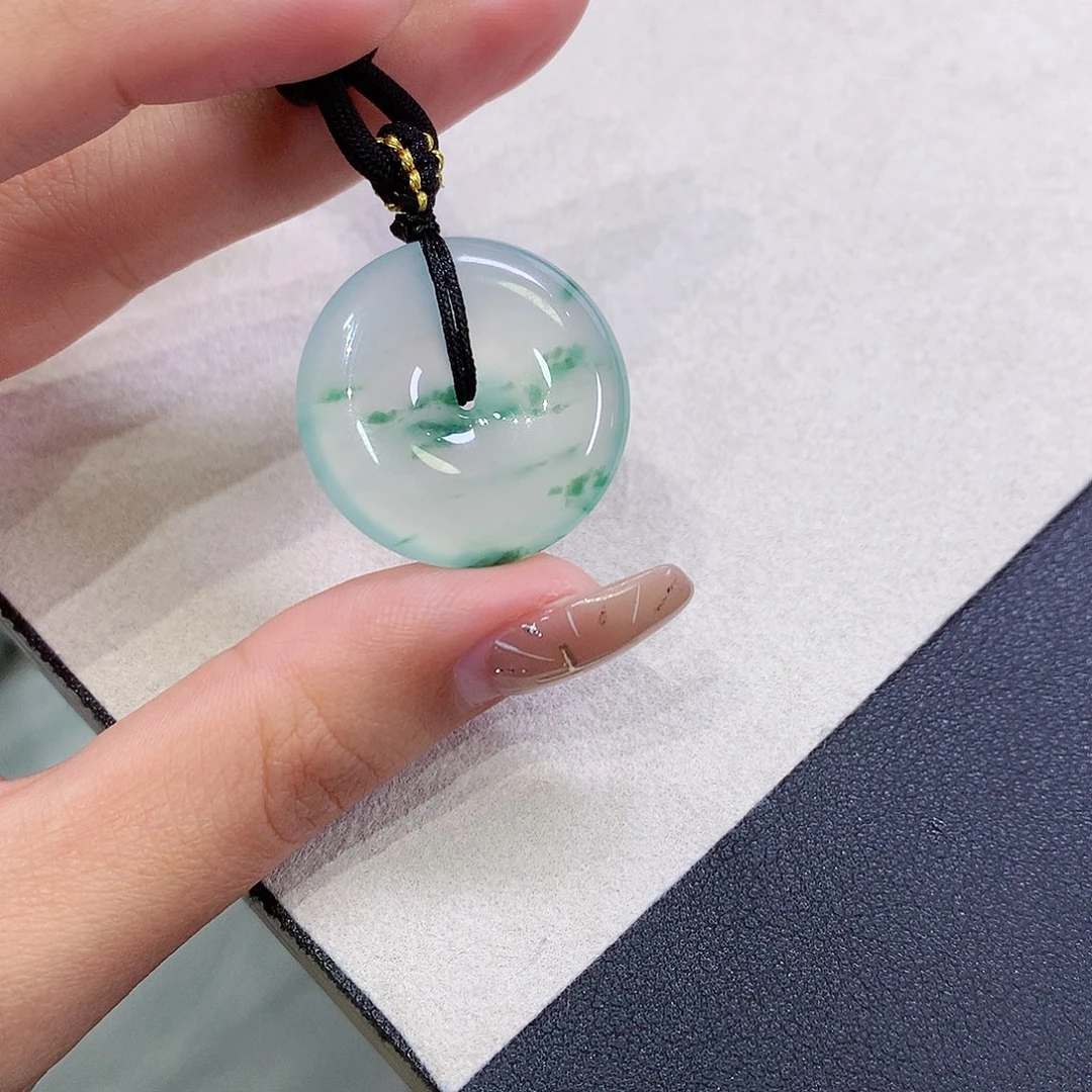 翡翠未镶嵌吊坠(不含链)26-5.8