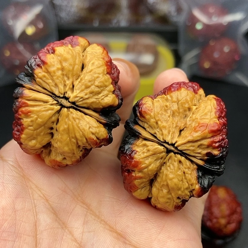 【闪购商品】把件文玩核桃38尺蝴蝶蟾