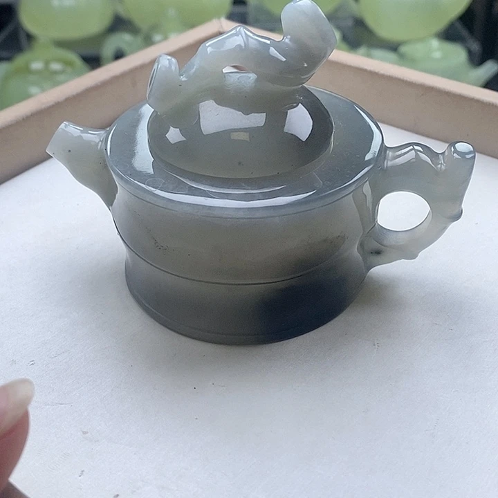 未镶嵌蛇纹石玉壶
