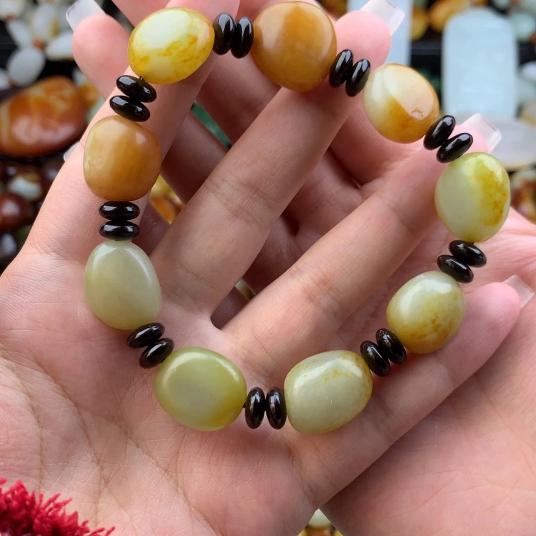 和田玉未镶嵌手链