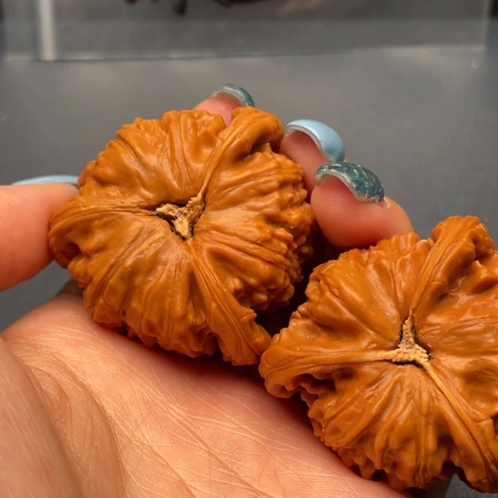 大***锅文玩核桃吊坠白狮子