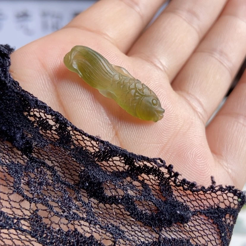【闪购商品】未镶嵌定制翡翠金鱼