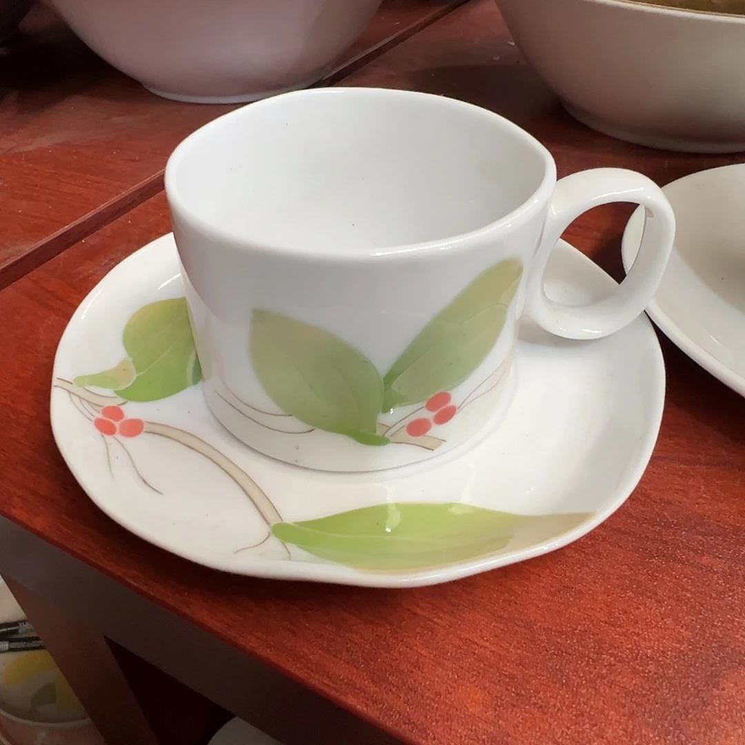 眼***星醴陵瓷直播供货基地150毫升 红官窑 釉下咖啡杯